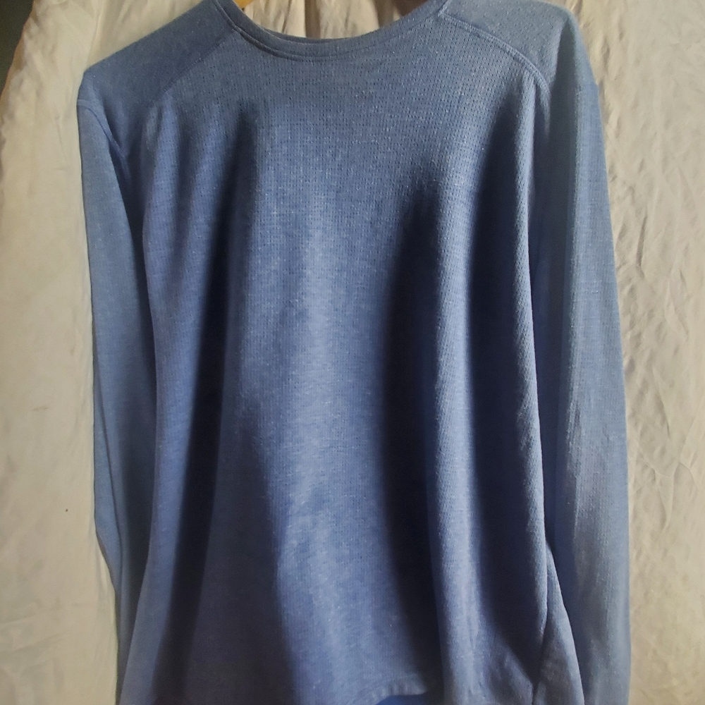 Athletic Works Sports Shirt Dry Works Moisture Whicking Blue Long Sleeve.... ple